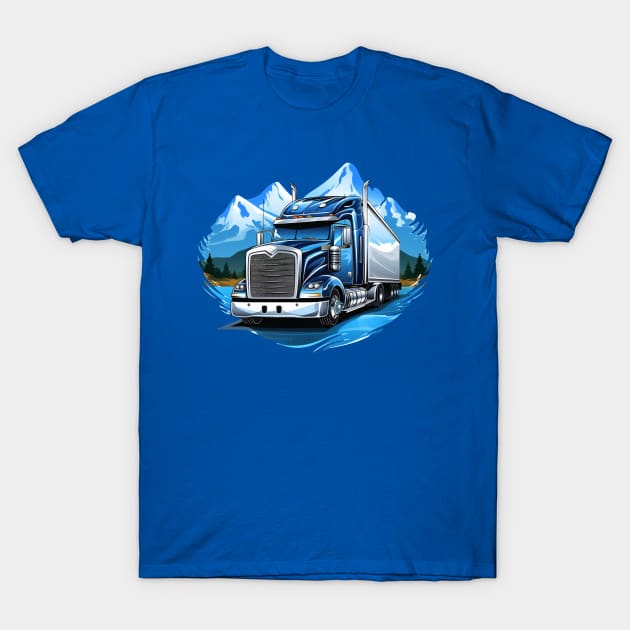 blue truck T-Shirt by javierparra